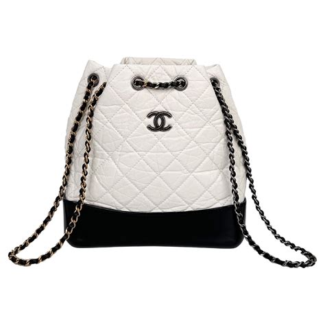 chanel black leather carry on luggage|Chanel gabrielle backpack small price.